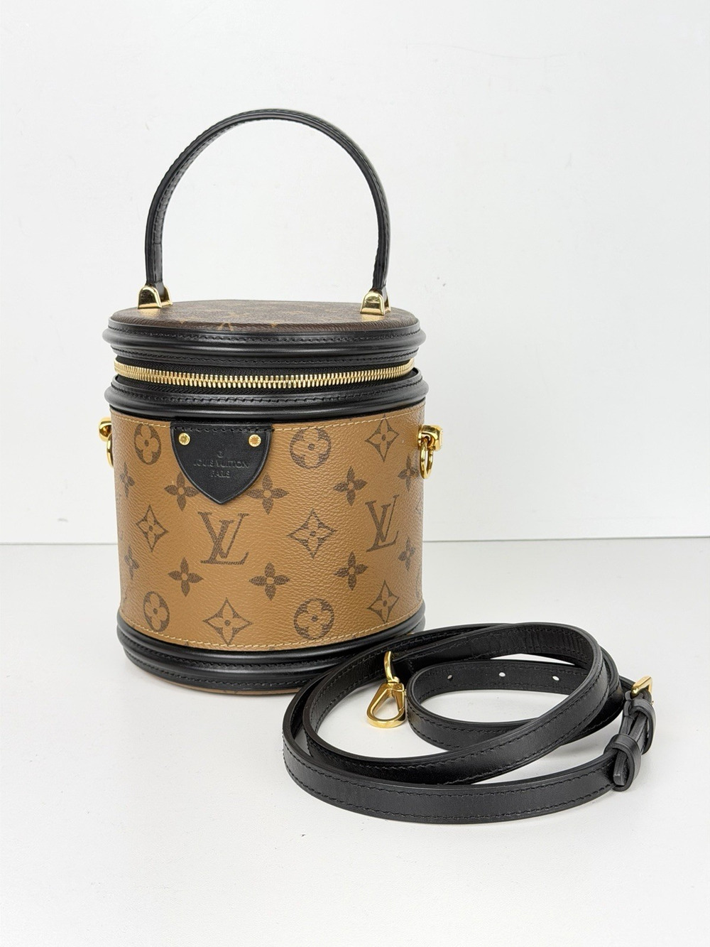 Louis Vuitton Cannes Bucket Bag in Brown Reverse Monogram Coated Canvas 2019 D4
